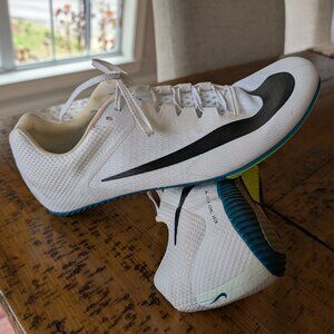 Nike Rival Sprint Track Spikes, Mens size 10 - White, Black & Green